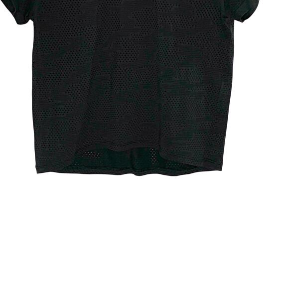 Lululemon 6 Black Breeze By Short Sleeve Pull Over Top Active Gym - Picture 4 of 7